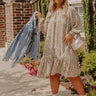 Meant To Be Happy Floral Shift Dress Curves Image - 1