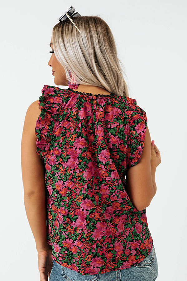 Think Pretty Floral Top Image - 4