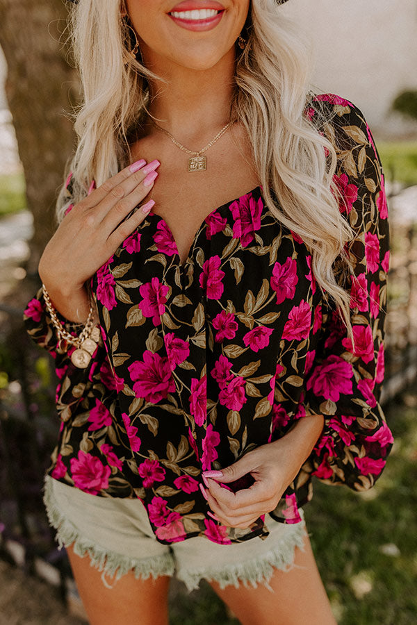 Garden Lovely Shift Top in Black Image - 4