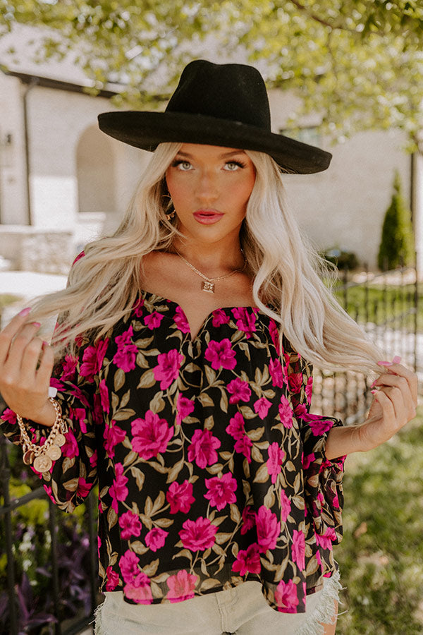 Garden Lovely Shift Top in Black Image - 3