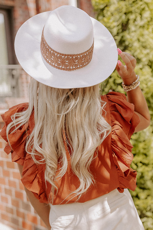 Music For The Soul Wool Fedora In Ivory Image - 3