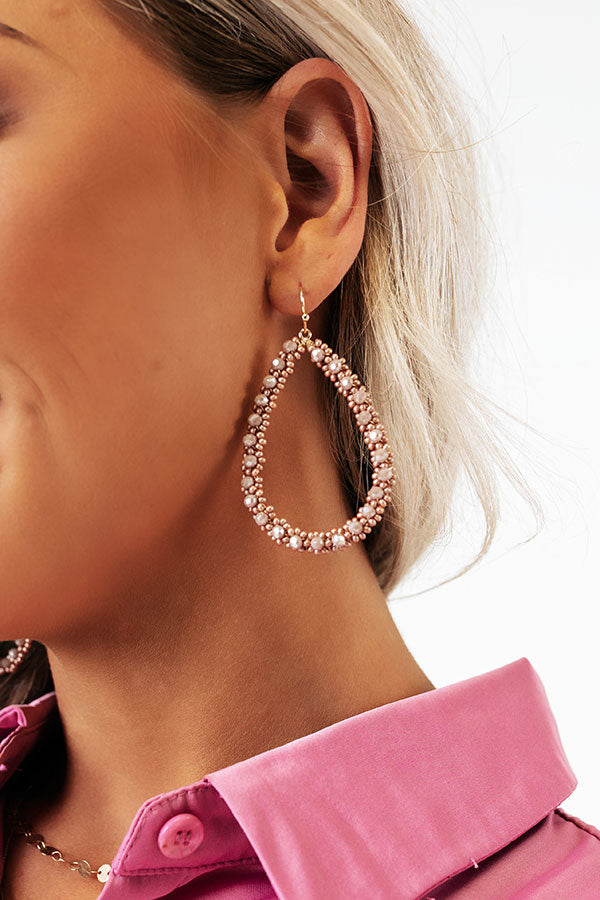 Coasting Through Amalfi Earrings In Rose Gold Image - 3