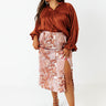 Really Dreamy Shift Top In Rust Curves Image - 1