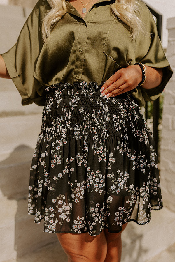Everyday Excitement Floral Skort Curves