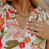 Magnolia Breeze Layered Necklace In Sky Blue Image - 1