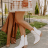 The Stanley Faux Leather Boot In Ivory Image - 1