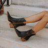 The Stanley Faux Leather Boot In Black Image - 1