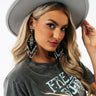 Island Twist Beaded Earrings in Black Image - 1