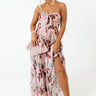 Hearing Music Floral Midi In Pink Image - 1