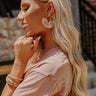 Made In The Shade Earrings In Tan Image - 1