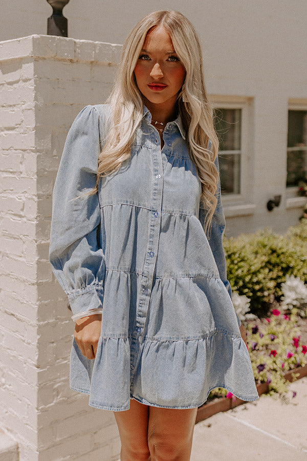 Life Lessons Chambray Dress