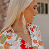 Hearing Music Beaded Earrings In White Image - 1
