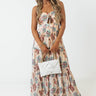 Hearing Music Floral Midi In Champagne Image - 1