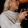 I Am The Bride Earrings In Gold Image - 1