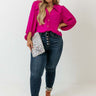 Watch The Show Shift Top In Fuchsia Curves Image - 1