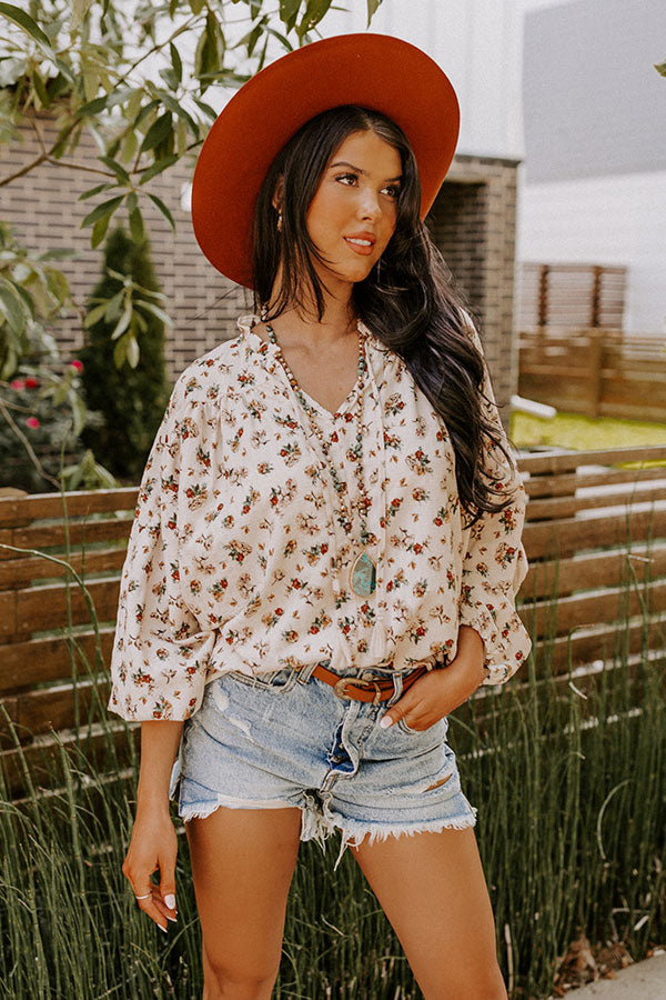 Whimsy And Wishes Floral Top Image - 2