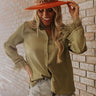 Tuscan Vibes Button Up Feather Top In Sage Image - 1