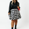 Simply Charmed Button Up Top In Black Curves Image - 1