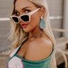 Enjoy The Daylight Earrings In Teal Image - 1