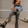 The Queenie High Waist Rhinestone Jean Image - 1