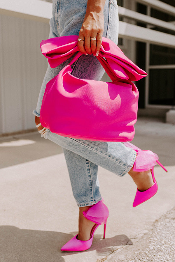 Prettiest Girl In The Room Purse In Hot Pink