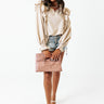 Slight Change Of Plans Ruffle Top In Beige Image - 1