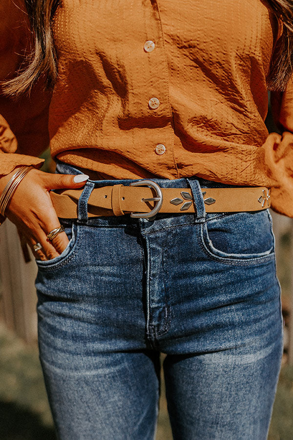 Just Pretend Faux Suede Belt Image - 1