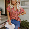 Out In The Sun Embroidered Top Curves Image - 1