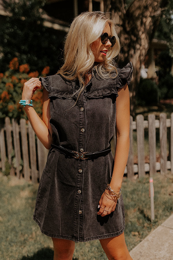 Rock Show Denim Dress Image - 5