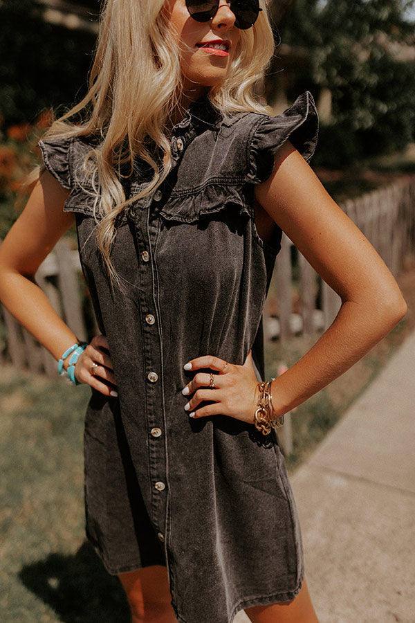 Rock Show Denim Dress Image - 2