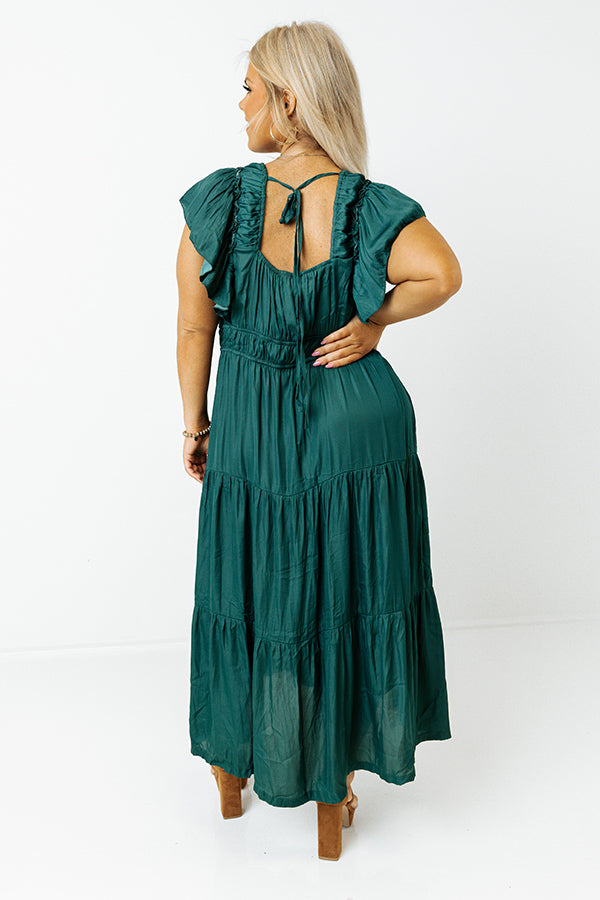 Calling Room Service Midi In Teal Curves Image - 5