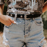 Casually Yours Faux Suede Belt In Black Image - 1