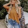 Chill On The Horizon Shift Top In Camel Image - 1