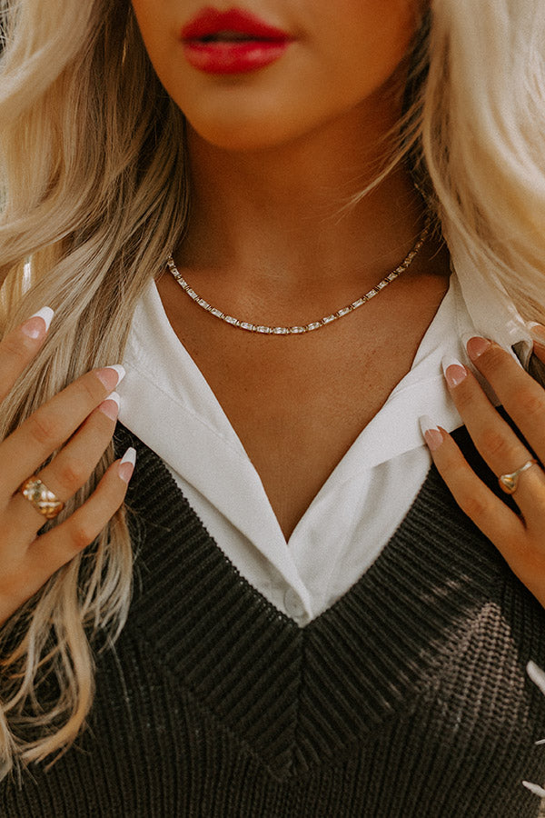 Kendra Scott Juliette Strand Necklace in Gold White Crystal Image - 1