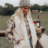 Fireside Divine Quilted Vest In Ivory Image - 1