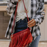 Right On Cue Fringe Purse In Red Image - 1