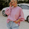 To The Mountains Sweatshirt In Blush Curves Image - 1