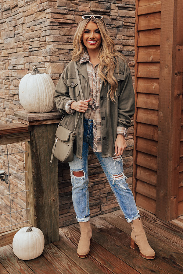 Wake Up Call Jacket In Olive