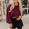 To The Mountains Sweatshirt In Maroon Image - 1