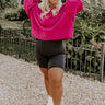 To The Mountains Sweatshirt In Fuchsia Curves Image - 1