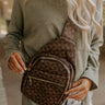 Road Trip Traveling Sling Backpack In Brown Image - 1