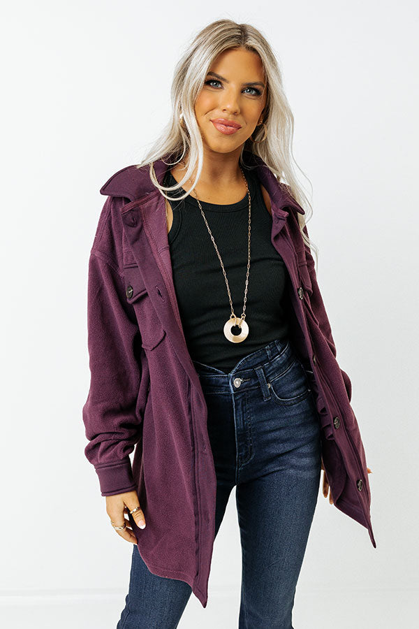 Wake Up Call Jacket In Purple Image - 1