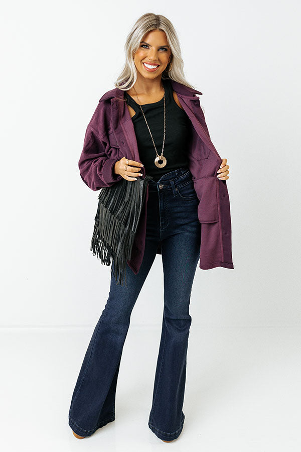 Wake Up Call Jacket In Purple Image - 2