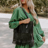 Point The Way Fringe Tote In Black Image - 1
