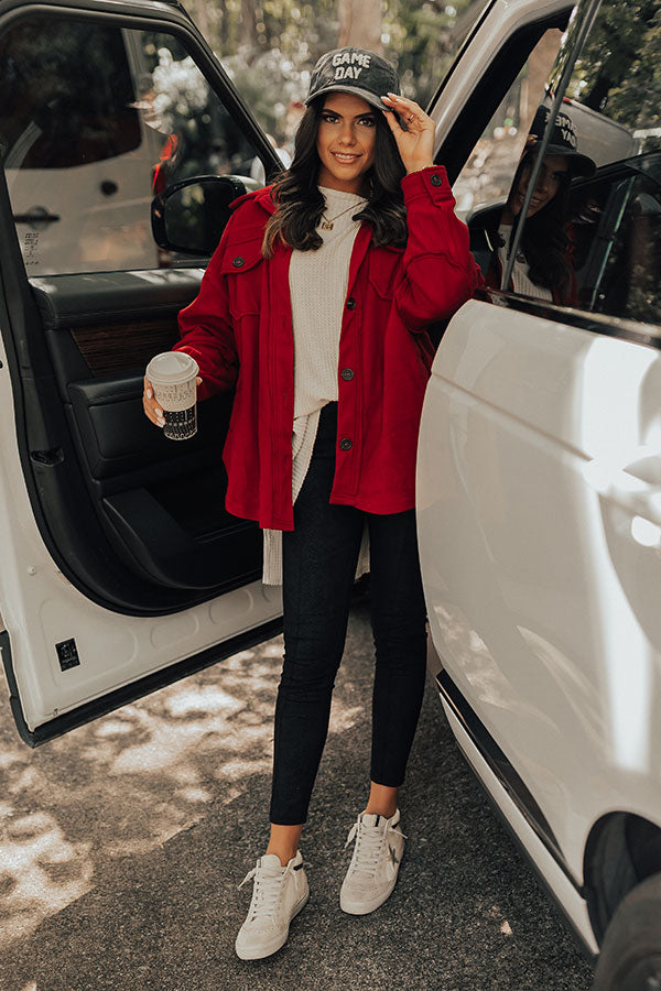 Wake Up Call Jacket In Red