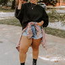 To The Mountains Sweatshirt In Black Curves Image - 1