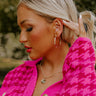 Kendra Scott Joelle Hoop Earrings In White Crystal Image - 1