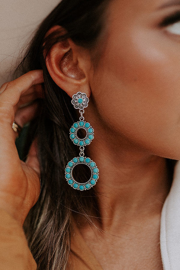 Secret Soiree Earrings In Turquoise Image - 2
