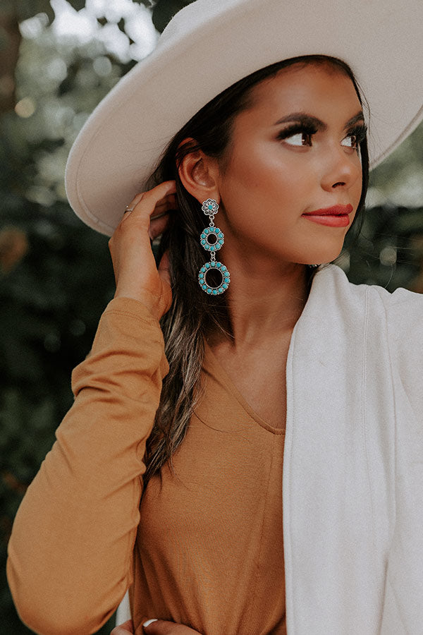 Secret Soiree Earrings In Turquoise Image - 1