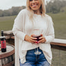 Put You First Waffle Knit Top In Light Stone Image - 1